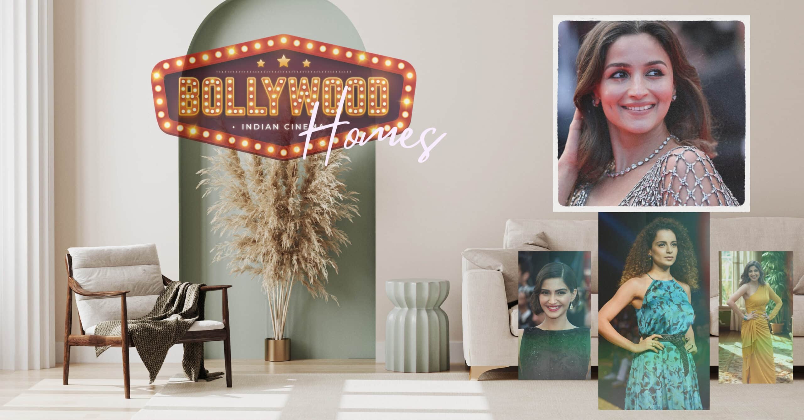 Bohemian-style interior of bollywood celebrities