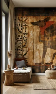 egyptian style bohemian style interior